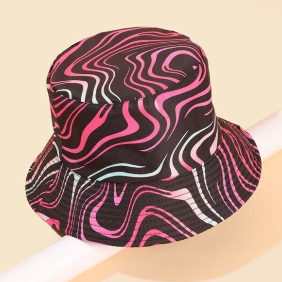 Accessories Pink Zebra Print Bucket Hat Poshmark